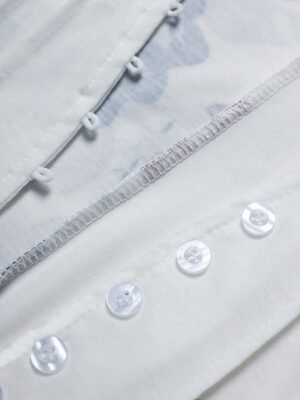 Modern Casual Regular Fit Pure Colour V Neck Long Sleeve A Line Dress - Image 8