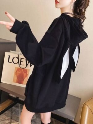 Modern Regular Fit Letter Hooded Long Sleeve Jacket - Image 11