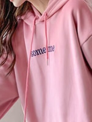 Modern Regular Fit Letter Hooded Long Sleeve Jacket - Image 4