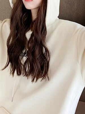 Modern Regular Fit Letter Hooded Long Sleeve Jacket - Image 9