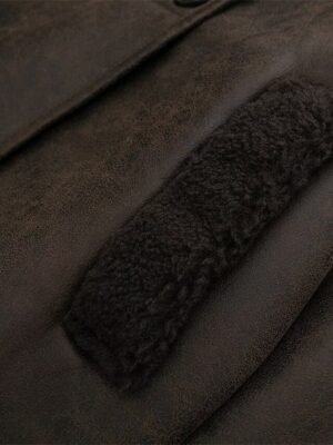 Modern Regular Fit Solid Lapel Long Sleeve Jacket - Image 9