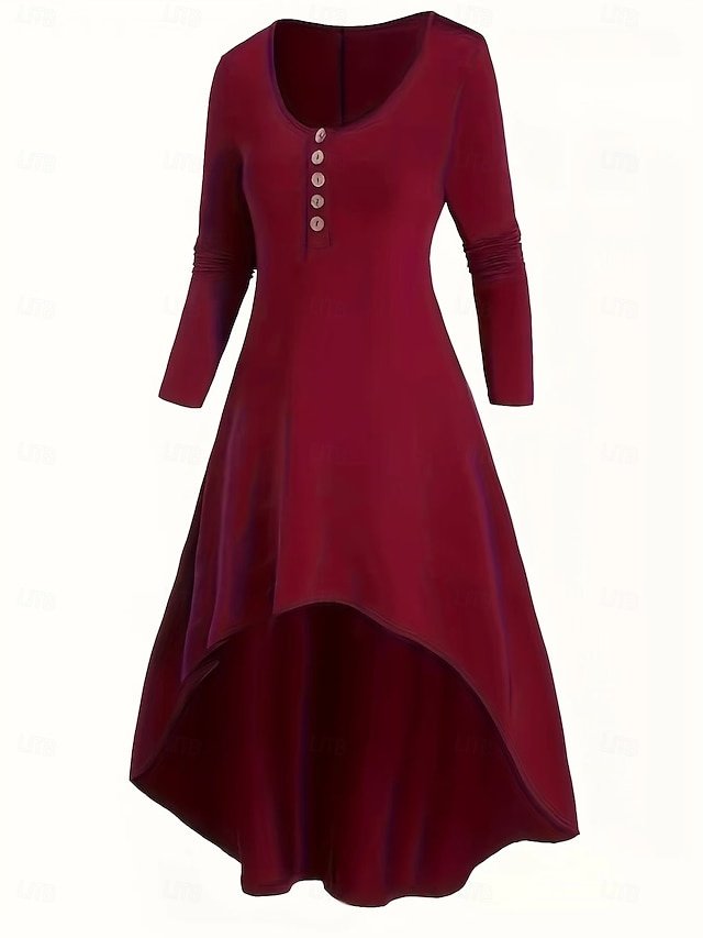 Modern Slim Plain V Neck Long Sleeve Mini Dress - Image 2
