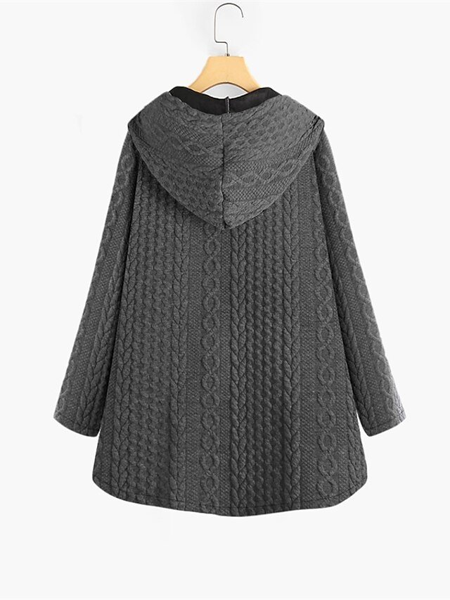 Outdoor Casual Hooded Long Sleeve Winter Parka - Image 2