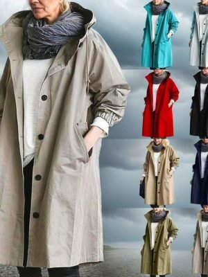 Outdoor Hiking Windbreaker High Neck Long Sleeve Jacket - Image 2