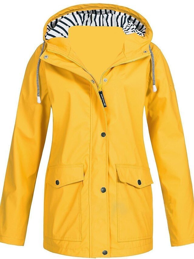 Outdoor Lightweight Waterproof Hooded Long Jacket - Image 1