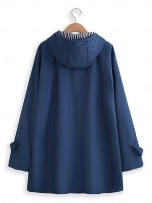 Outdoor Lightweight Waterproof Hooded Long Jacket - Image 7
