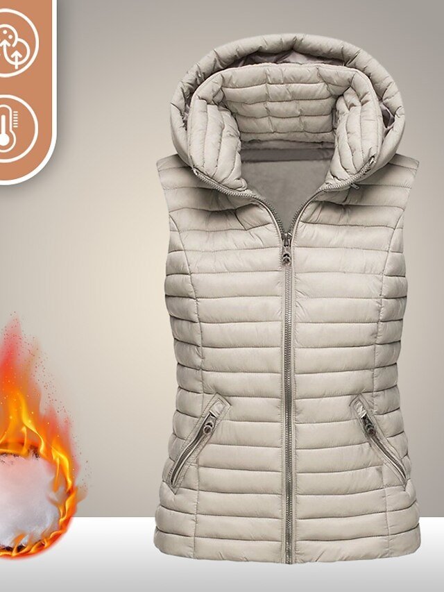 Outdoor Quilted Sleeveless Windproof Thermal Vest - Image 1