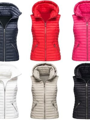 Outdoor Quilted Sleeveless Windproof Thermal Vest - Image 8