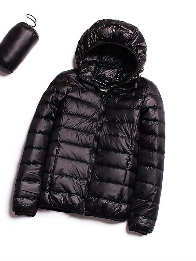 Outdoor Regular Fit Plain Zipper Long Sleeve Parka - Image 2