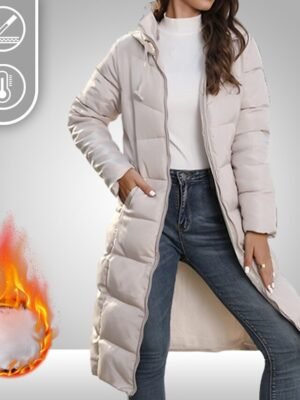 Outdoor Thermal Full Length Hoodie Puffer Jacket - Image 1