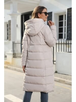 Outdoor Thermal Full Length Hoodie Puffer Jacket - Image 9
