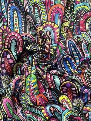 Party Regular Fit Geometric Long Sleeve Colourful Jacket - Image 4