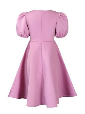 Party Ruched Crew Neck Short Sleeve Midi Dress - Image 13