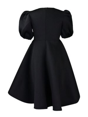 Party Ruched Crew Neck Short Sleeve Midi Dress - Image 17