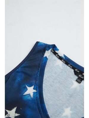 Patriotic Regular USA Flag Button Print Shirt Collar Long Sleeve Casual Shirt - Image 19
