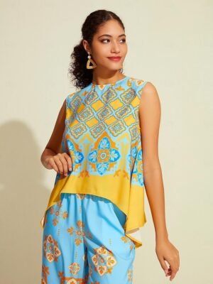 Satin Bohemian Wide Leg Pocket Trousers - Image 26