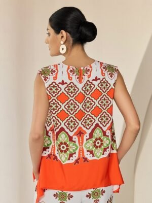 Satin Bohemian Wide Leg Pocket Trousers - Image 33