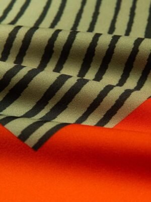 Satin Striped V Neck Sleeveless Jumpsuit - Image 10