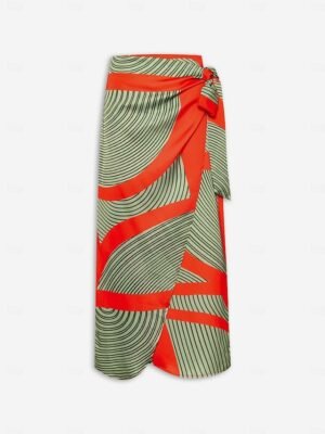 Satin Striped V Neck Sleeveless Jumpsuit - Image 30
