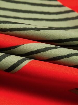 Satin Striped V Neck Sleeveless Jumpsuit - Image 32