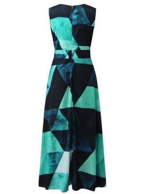 Sexy Casual Loose Floral Deep V Neck Sleeveless Maxi Dress - Image 12