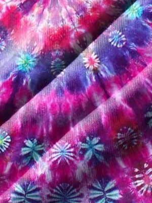 Sexy Regular Fit Tie Dye V Neck Sleeveless Mini Slip Dress - Image 3