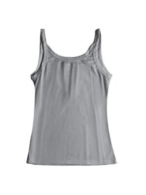 Sexy Regular Solid U Neck Sleeveless Camisole - Image 3