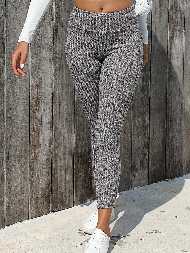 Sophisticated Slim Solid Colour Full Length Trousers - Image 1
