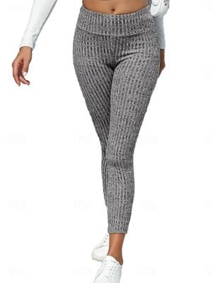 Sophisticated Slim Solid Colour Full Length Trousers - Image 5