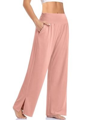 Sport Comfort Pure Colour Long Pocket Loungewear Pants - Image 1