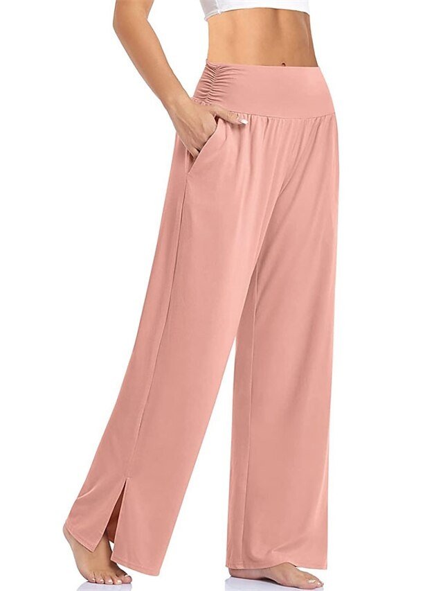 Sport Comfort Pure Colour Long Pocket Loungewear Pants - Image 1