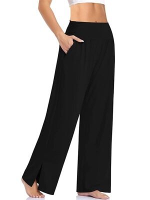 Sport Comfort Pure Colour Long Pocket Loungewear Pants - Image 2