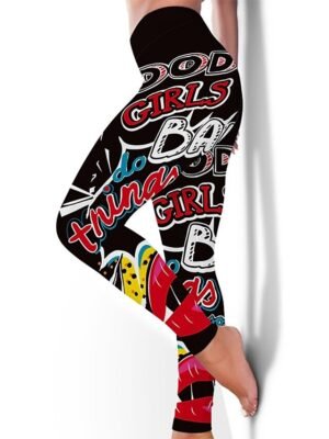 Sports High Waist Floral Yoga Leggings - Image 15