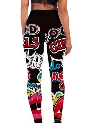Sports High Waist Floral Yoga Leggings - Image 16