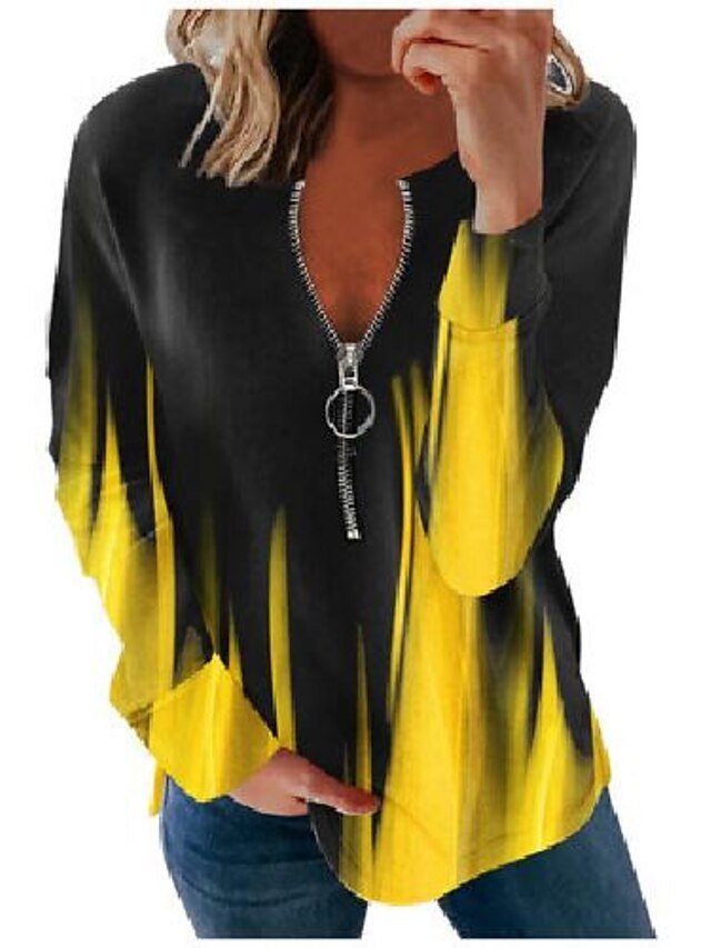 Streetwear Basic Gradient Round Neck Long Sleeve Hoodie - Image 2