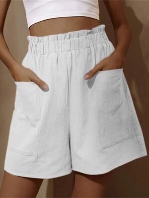 Streetwear Casual High Waist Elastic Shorts - Image 2