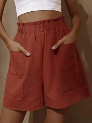 Streetwear Casual High Waist Elastic Shorts - Image 3