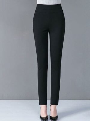 Streetwear Casual High Waist Striped Ankle-Length Leggings - Image 6