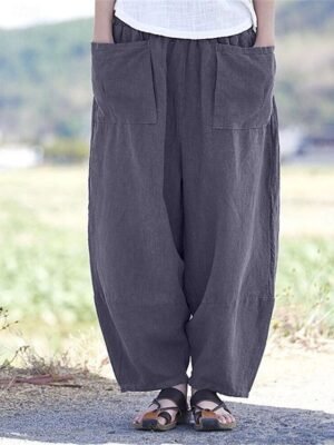 Streetwear Casual High Waist Wide Leg Trousers - Image 1