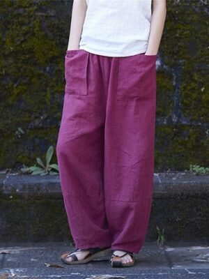 Streetwear Casual High Waist Wide Leg Trousers - Image 10