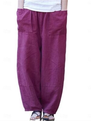 Streetwear Casual High Waist Wide Leg Trousers - Image 11