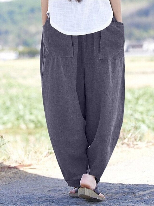 Streetwear Casual High Waist Wide Leg Trousers - Image 2