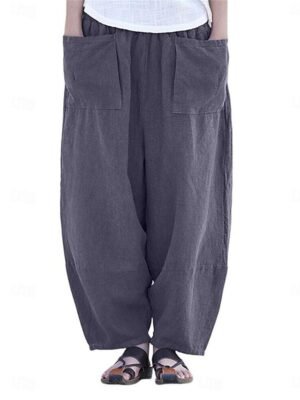 Streetwear Casual High Waist Wide Leg Trousers - Image 3