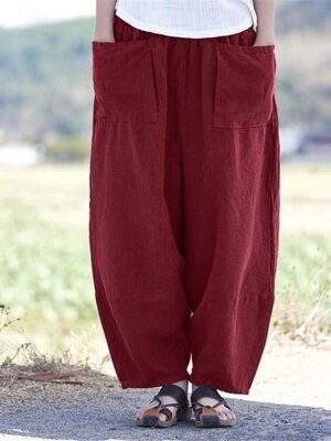 Streetwear Casual High Waist Wide Leg Trousers - Image 4