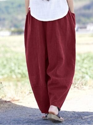 Streetwear Casual High Waist Wide Leg Trousers - Image 5
