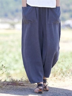 Streetwear Casual High Waist Wide Leg Trousers - Image 7