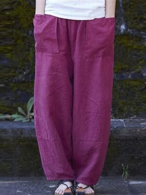 Streetwear Casual High Waist Wide Leg Trousers - Image 9