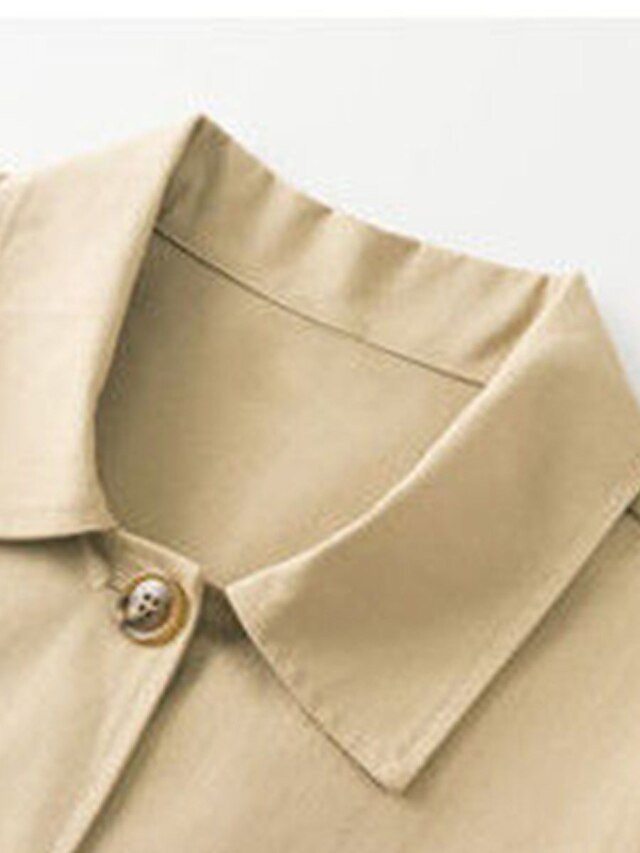 Streetwear Long Sleeve Lapel Trench Coat - Image 19