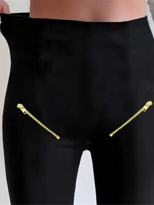 Streetwear Regular Fit Graphic High Waist Full Length Leggings - Image 2