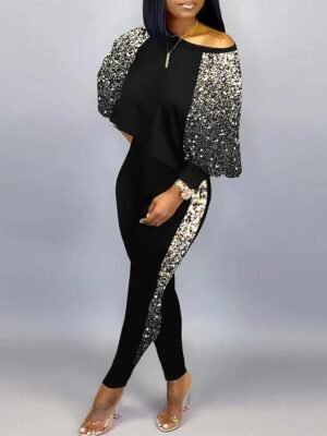 Streetwear Regular Fit Graphic Print Crew Neck Long Sleeve Tracksuit - Image 3